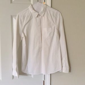 Old Navy White Long Sleeve Button Up